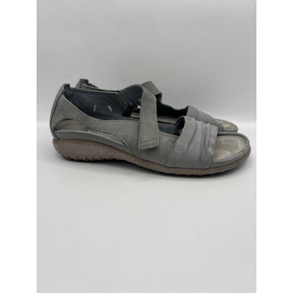 Naot Papaki Gray Nubuck Sandals Women Size 7